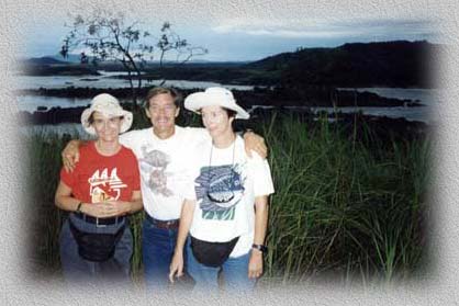 Deb, Bill & Kaye at the summit, Orinoco Rapids at Atures