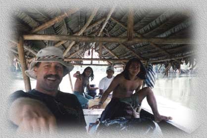 Our 60 foot Bongo - skimming along the Rio Orinoco
