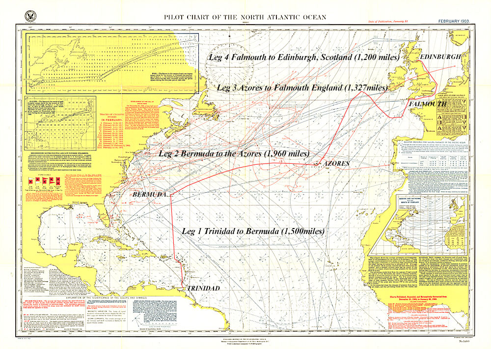 Map of the North Atlantic
