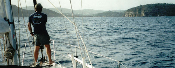 Arrival at English Harbour, Antigua