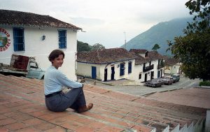 Deb taking a breather in Jají (Estado de Mérida).