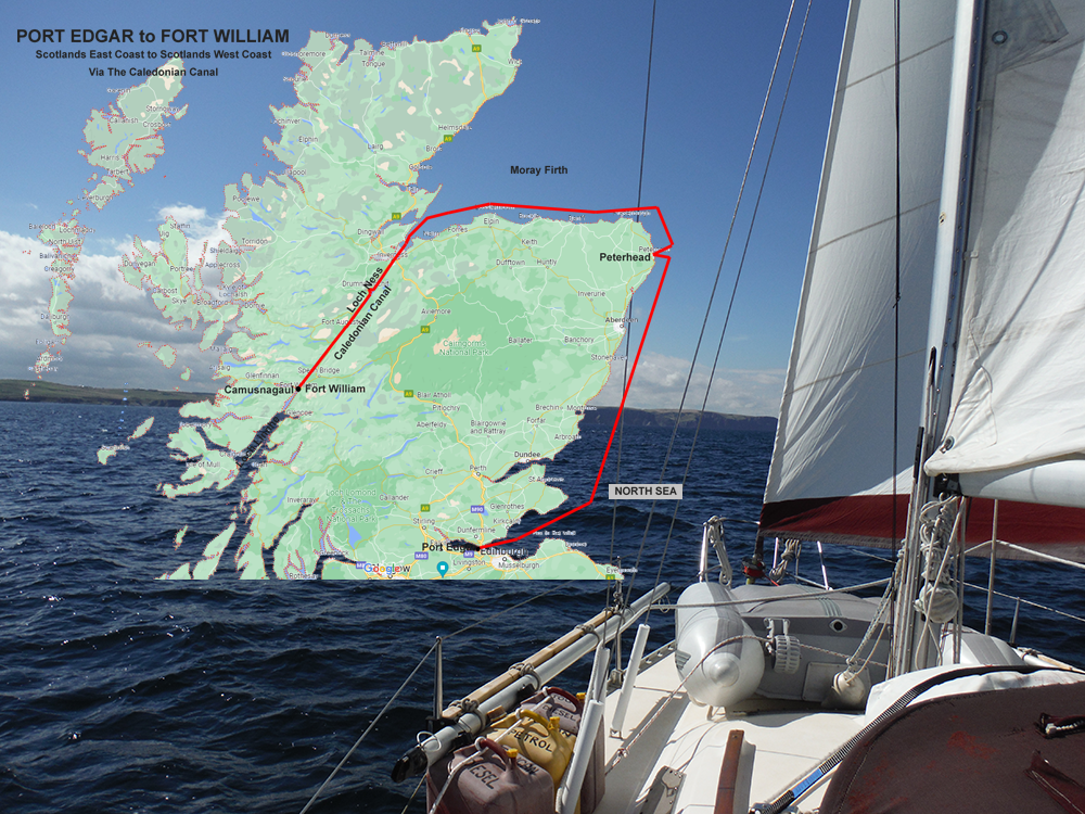 Sailing the East Coast of Scotland to the West Coast of Scotland Through the Caledonian Canal.