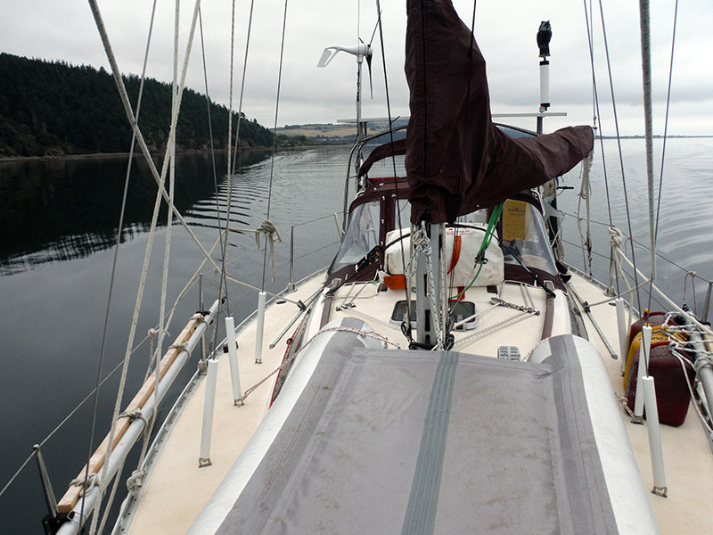 Toucan motoring along the Moray Firth near Inverness